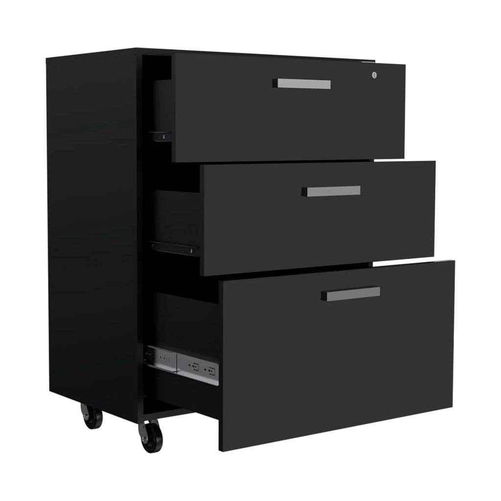 Black Storage Cabinet Drawer C3857
