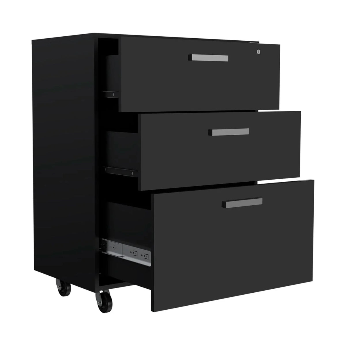 Black Storage Cabinet Drawer C3857
