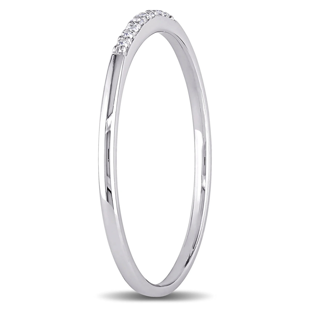 10kt White Gold Diamond Accent Wedding Band L61545