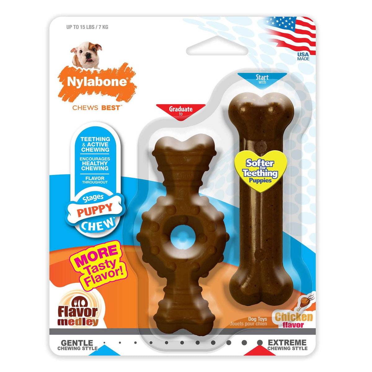 Chicken Flavor Puppy Chew Ring Bone Petite R545246