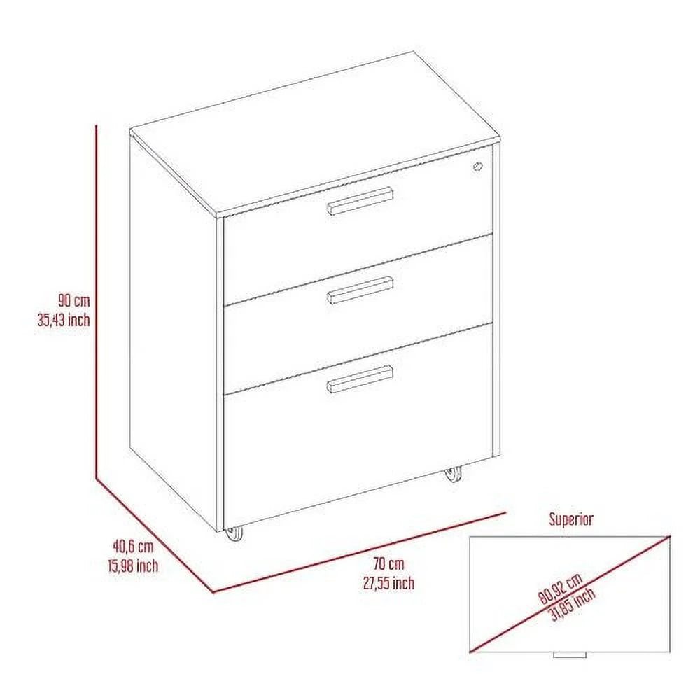 Black Storage Cabinet Drawer C3857