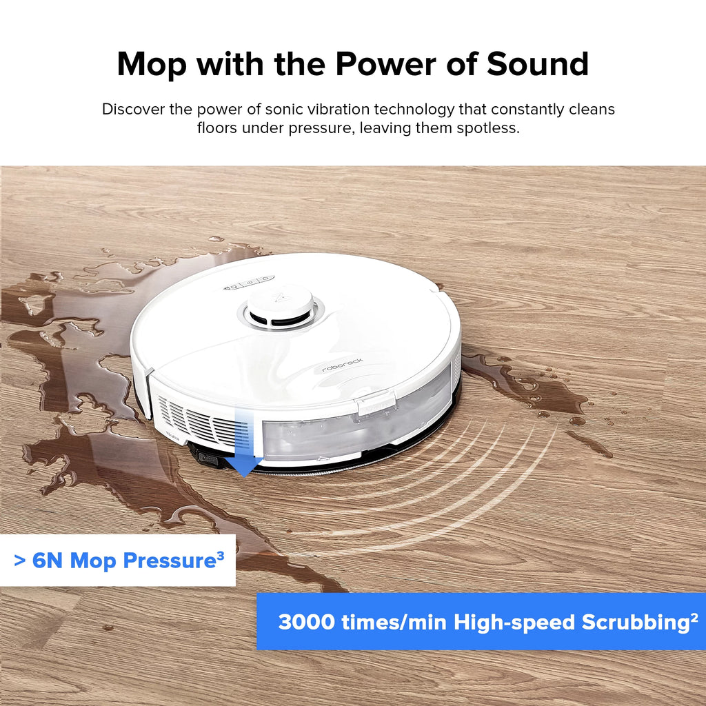 Robot Vacuum Cleaner and Sonic Mopping with DuoRoller Brush, 6000 Pa C67604