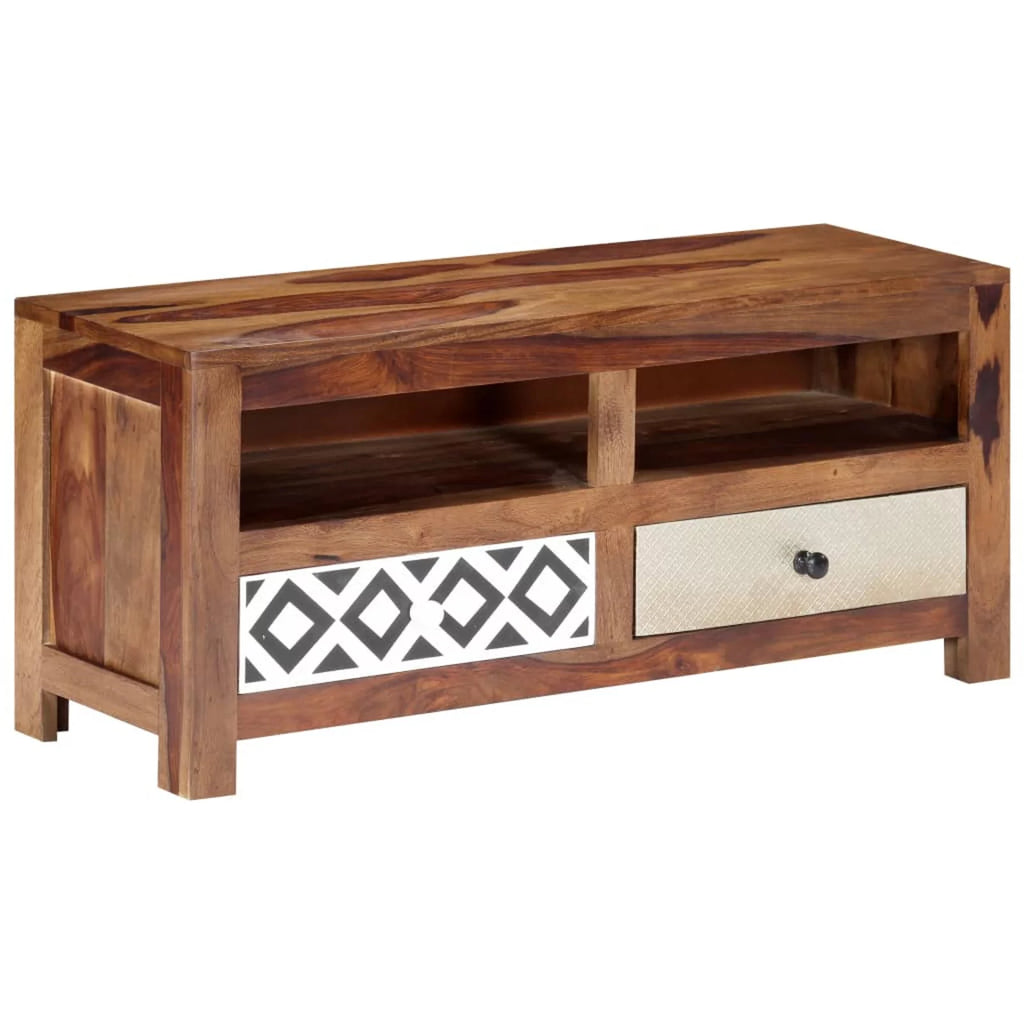 Sheesham Wood TV Cabinet with 2 Drawers B285894