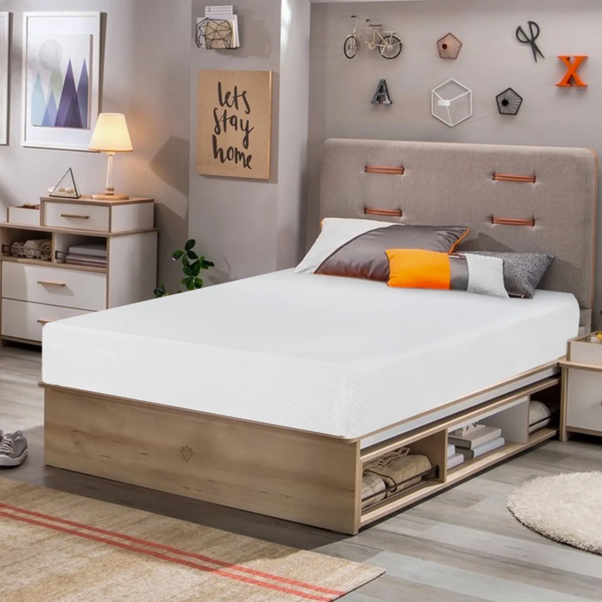 8 inch Twin Size Memory Foam Gel Mattress U597