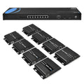 4K 1x8 HDMI Extender Splitter over Single Cable CAT5e/6/7 with IR Remote D4052