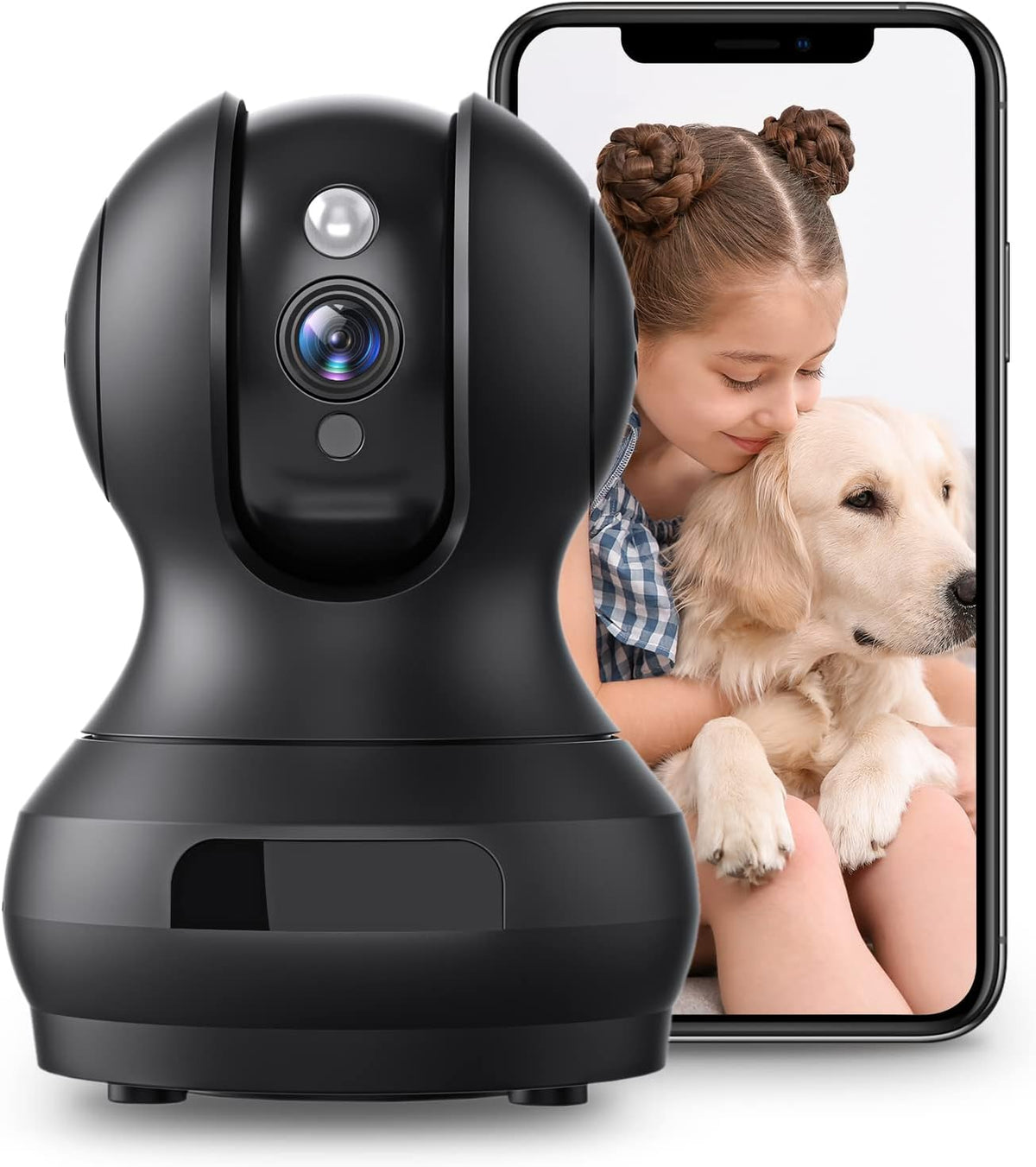 2K Indoor Pet Camera with Phone APP, Pack of 2 S71566