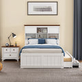 Full Wooden Bedroom Set with Trundle and 2-Drawer Nightstand S21424