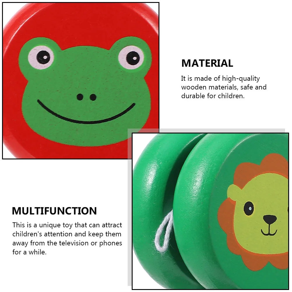 2pcs Wooden Finger Yoyo Ball Toy Y60454
