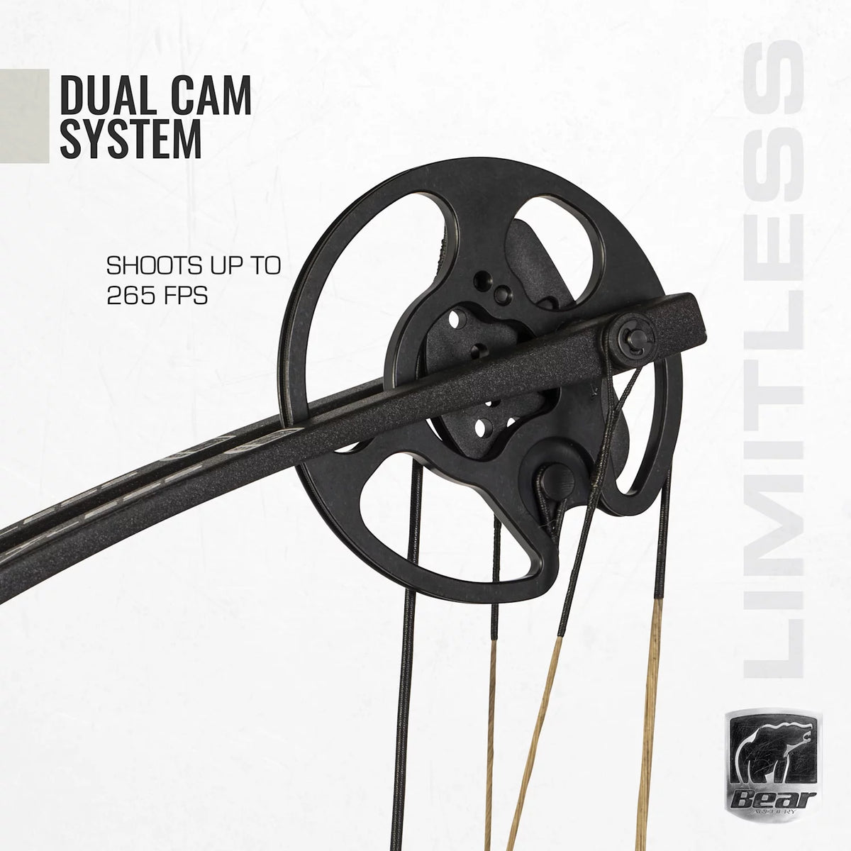 Dual Cam Compound Bow with Quiver, Sight and Rest I4647