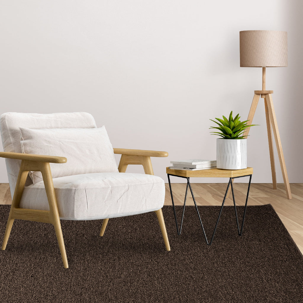 Chocolate 2' x 2' Square Indoor/Outdoor Area Rug G101