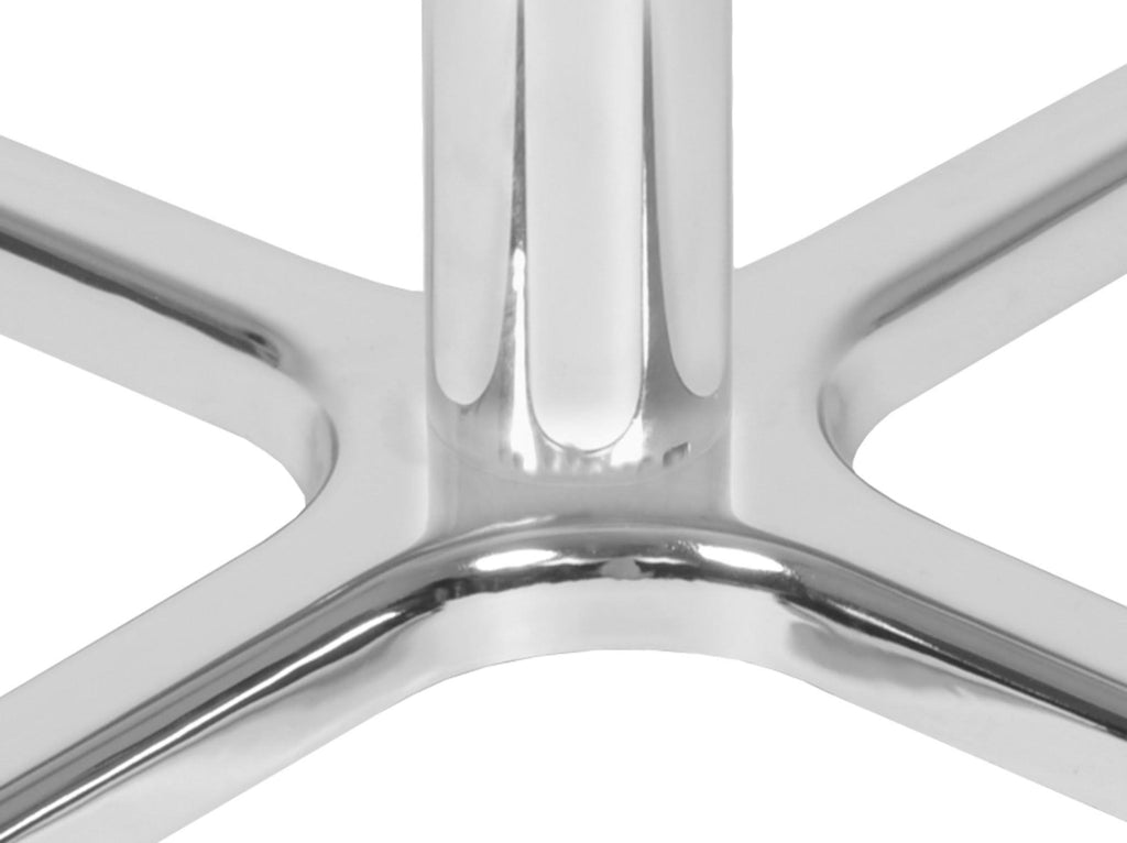 48x22 Round X-Base Table Mocha Walnut Chrome I324
