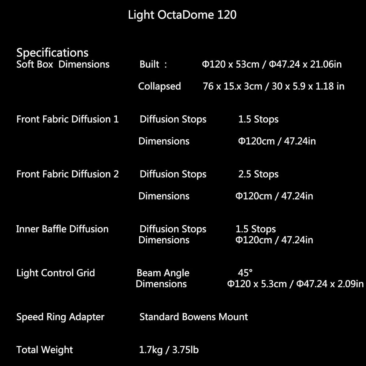 Octagon Softbox with Bowens Mount T6600