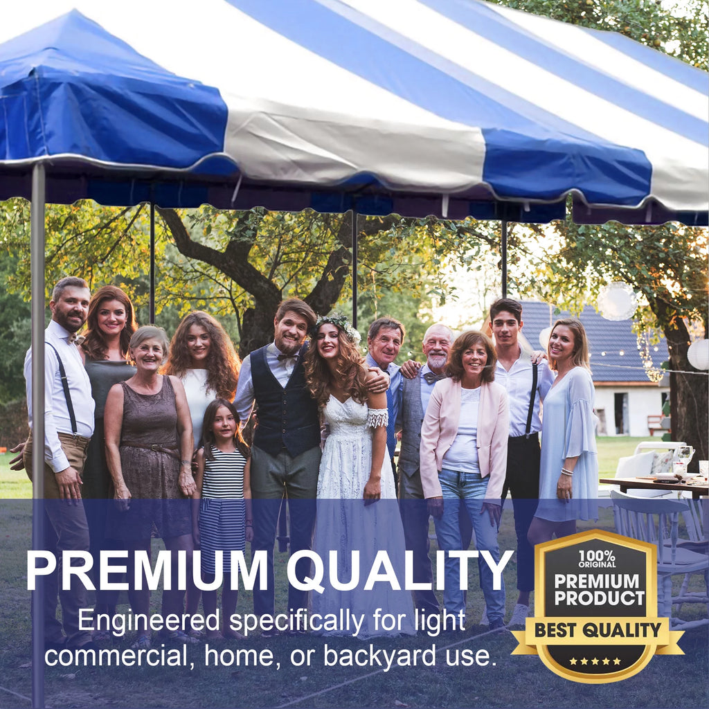 Blue 20 ft x 40 ft Outdoor Canopy Pole Tent Y931457