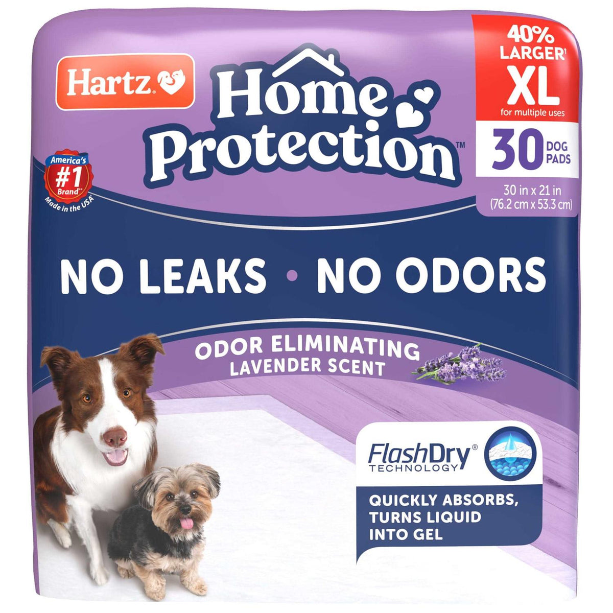 Lavender Scent Odor Eliminating Dog Pads S653