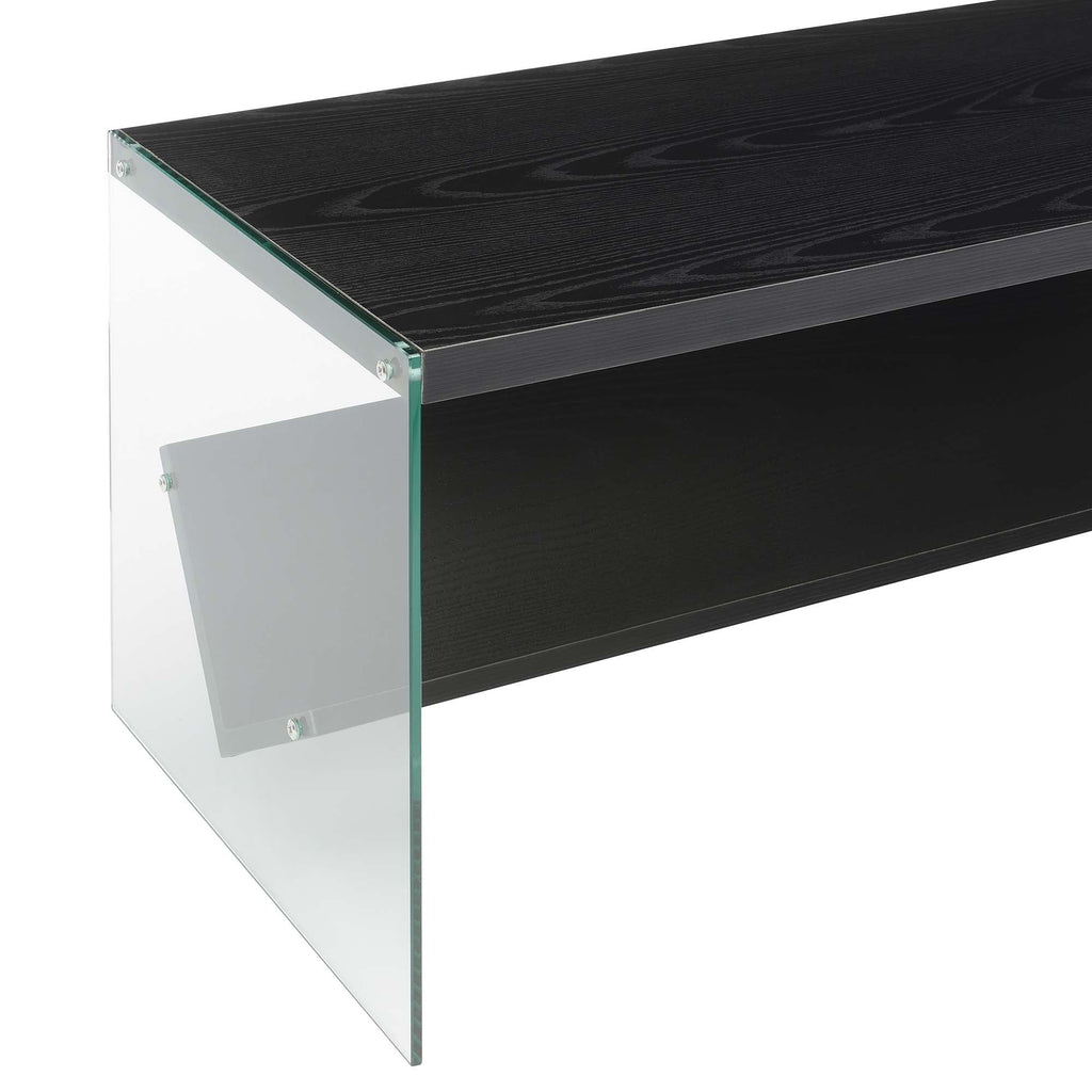 Black Coffee Table with Shelf F177