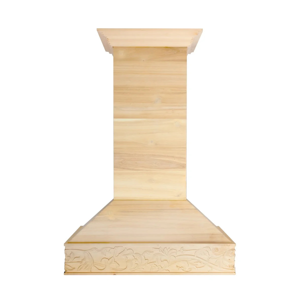 36 in. Unfinished Wooden Island Mount Range Hood V3439