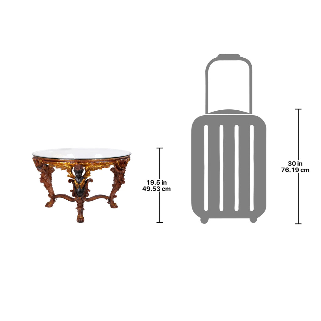 Glass Topped Cocktail Table C684326
