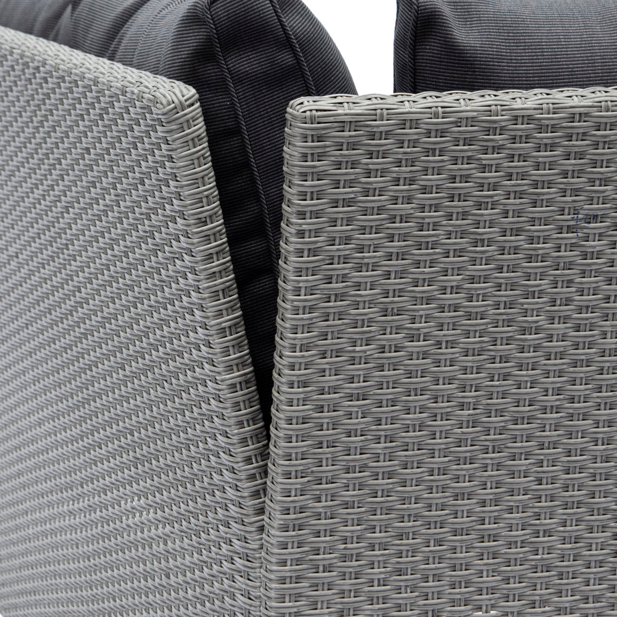 Outdoor Wicker Patio Sectional Sofa & Ottoman Set with Table X6021