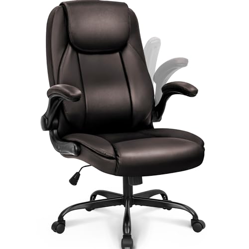 Ergonomic High Back Office Chair with Flip-up Arms J668551