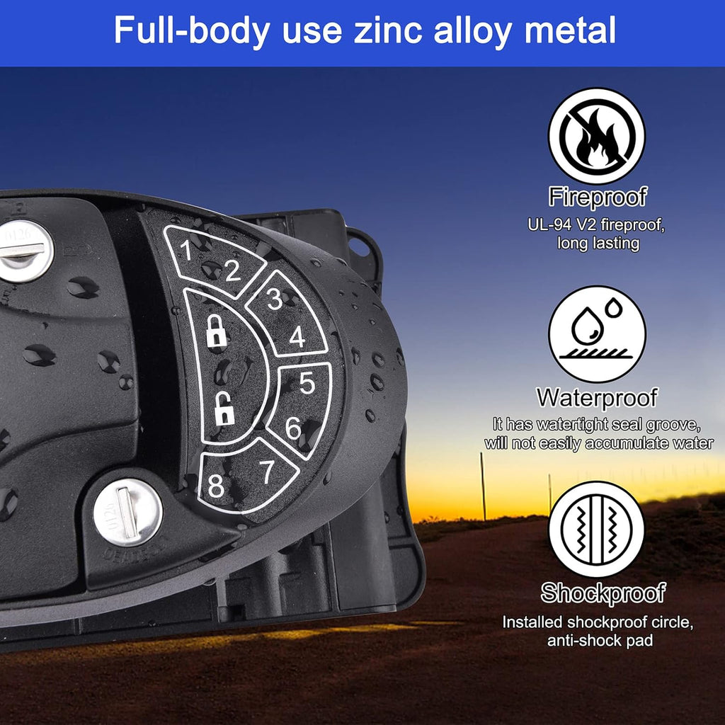 RV Keyless Entry Door Lock with Backlit Keypad and 2 Key Fobs O9325