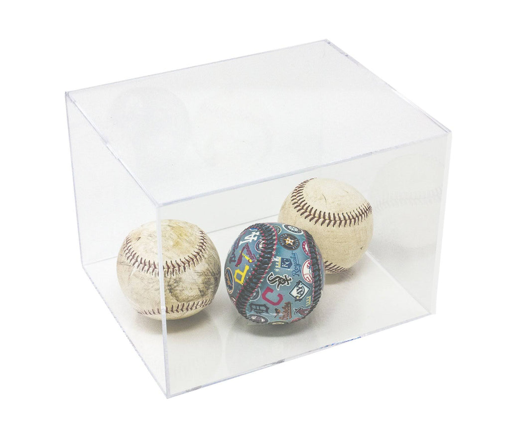 Clear Acrylic Display Case with Black Risers W707