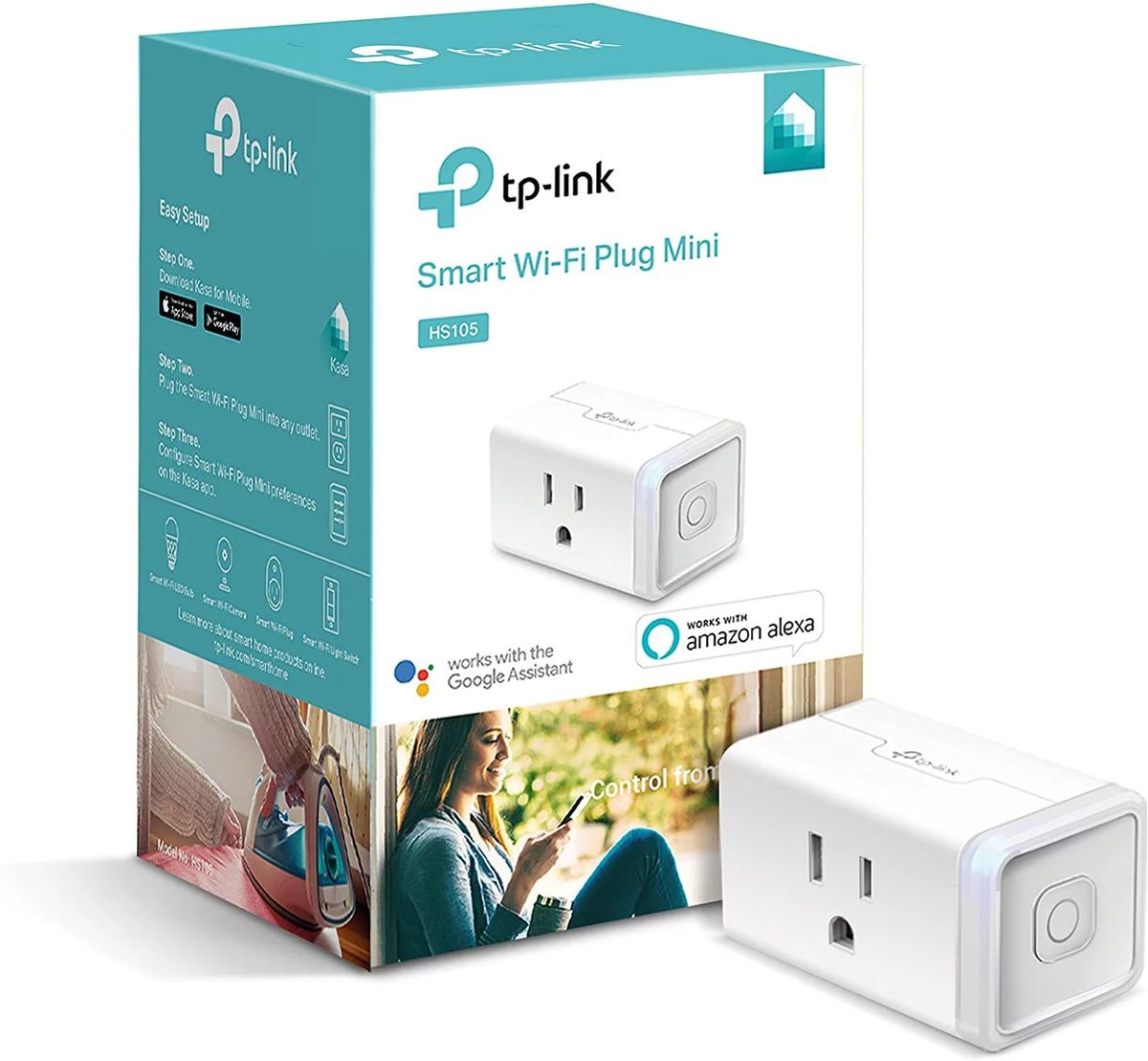 White 15A Smart Wi-Fi Outlet 1-Pack C722