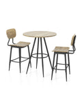 3-Piece Counter Dining Set Gray T5105