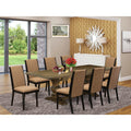 9 Pc Dining Room Table Set with Chairs A344
