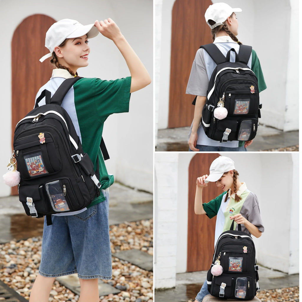 Black Backpack S5418