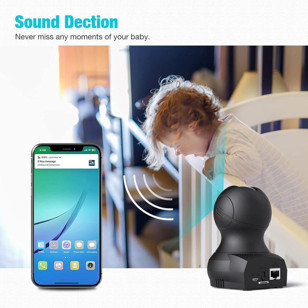 2K Indoor Pet Camera with Phone APP, Pack of 2 S71566