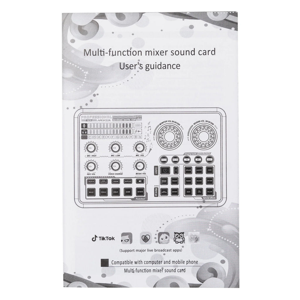 Audio Mixer with Voice Changer and LED Lights D72004