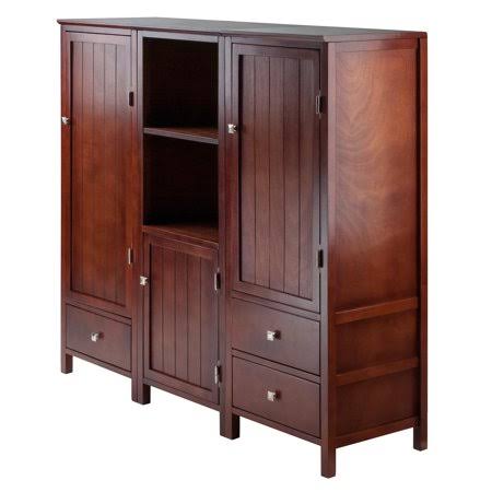 3-Pc Modular Cupboard Set, Brown T475