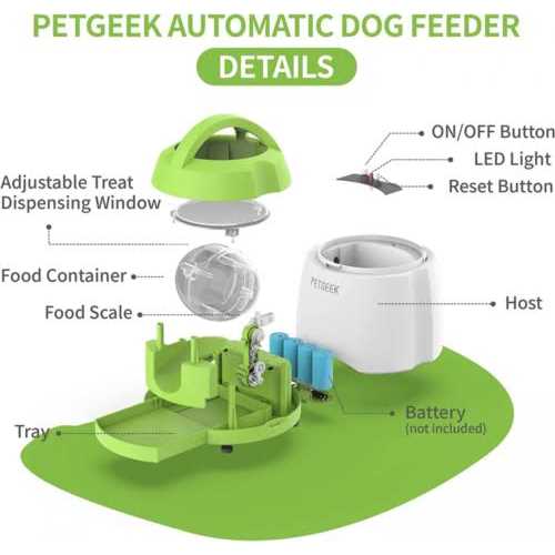 Automatic Pet Feeder Treat Dispenser Dog Toy R2565
