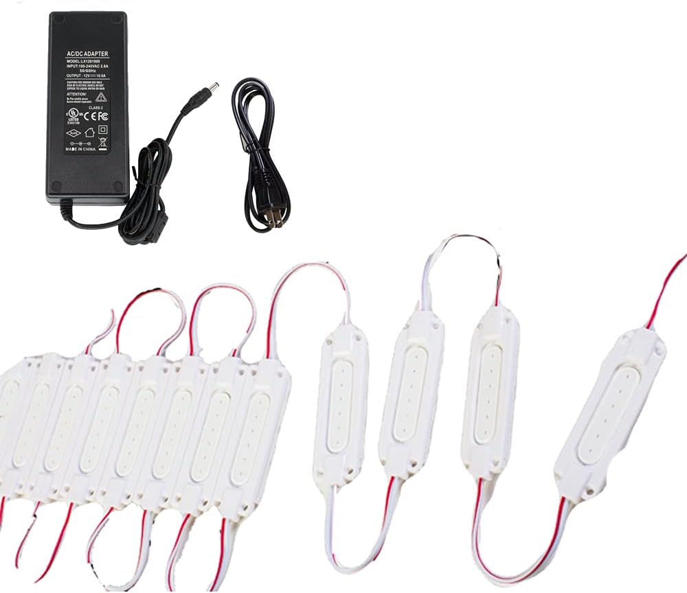30ft White COB LED Light with UL Power Supply U5616