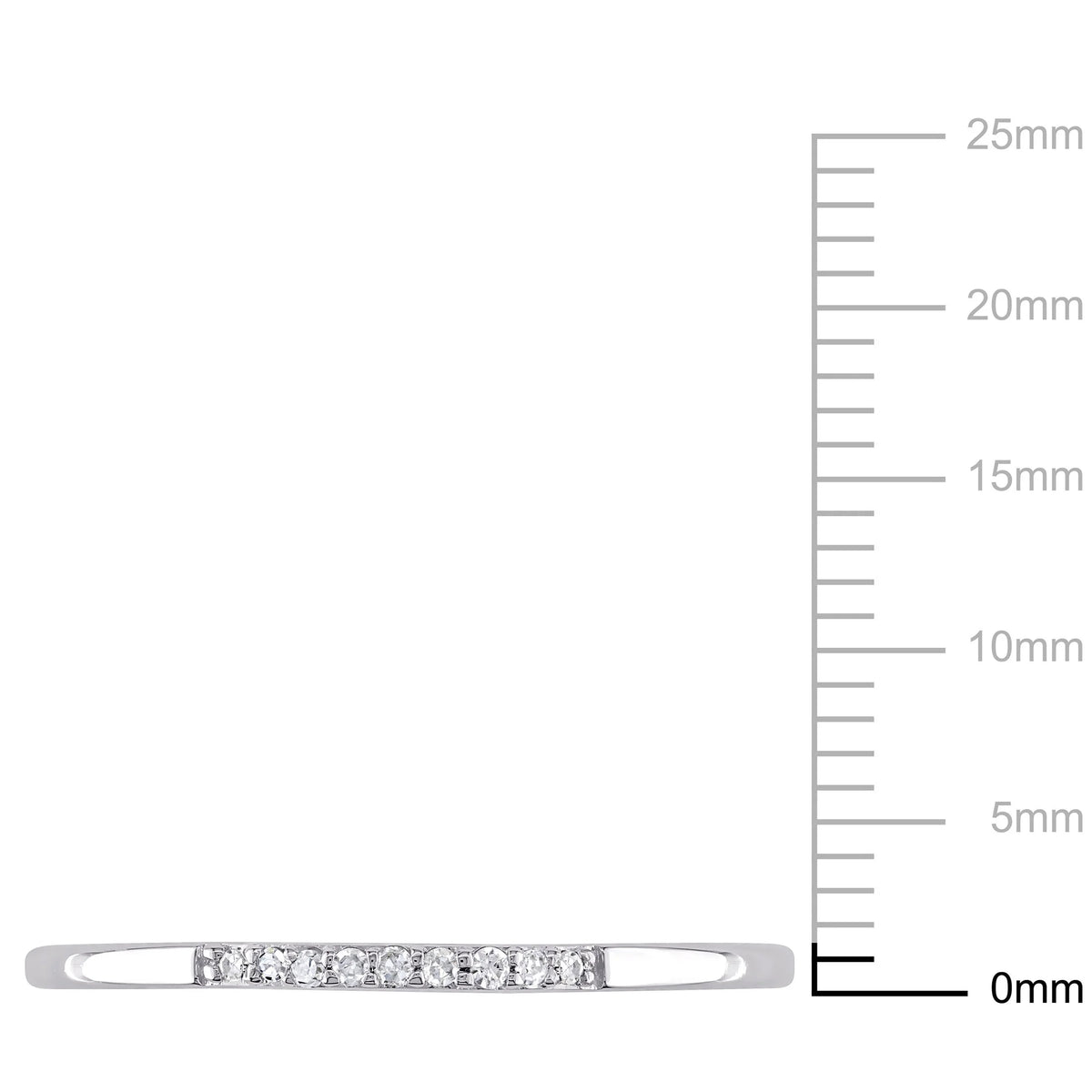 10kt White Gold Diamond Accent Wedding Band L61545