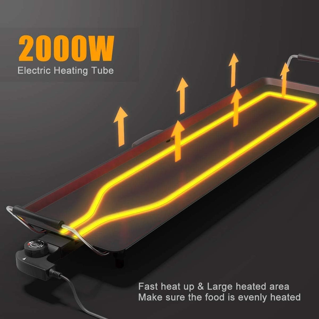 35W Electric Nonstick Table Top Griddle K296