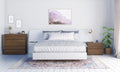 4 Piece Queen Size Bedroom Set Walnut and White K6599