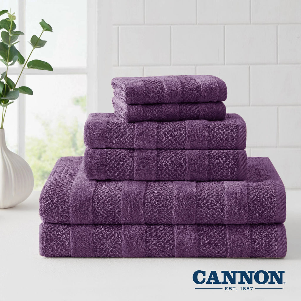 Plum Cotton 2 Pack Bath Towels I85486
