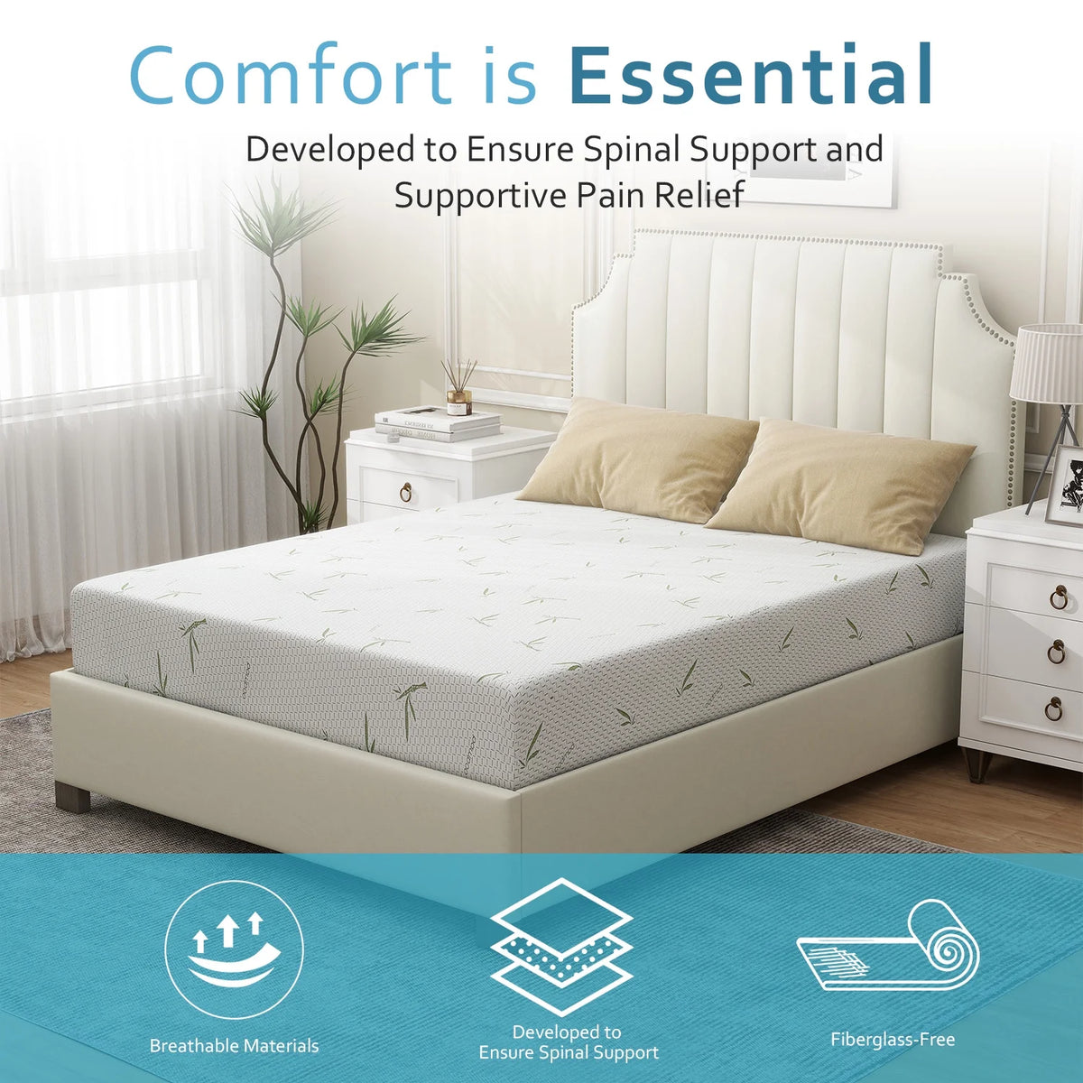 6 inch Gel Memory Foam Twin Mattress H34993