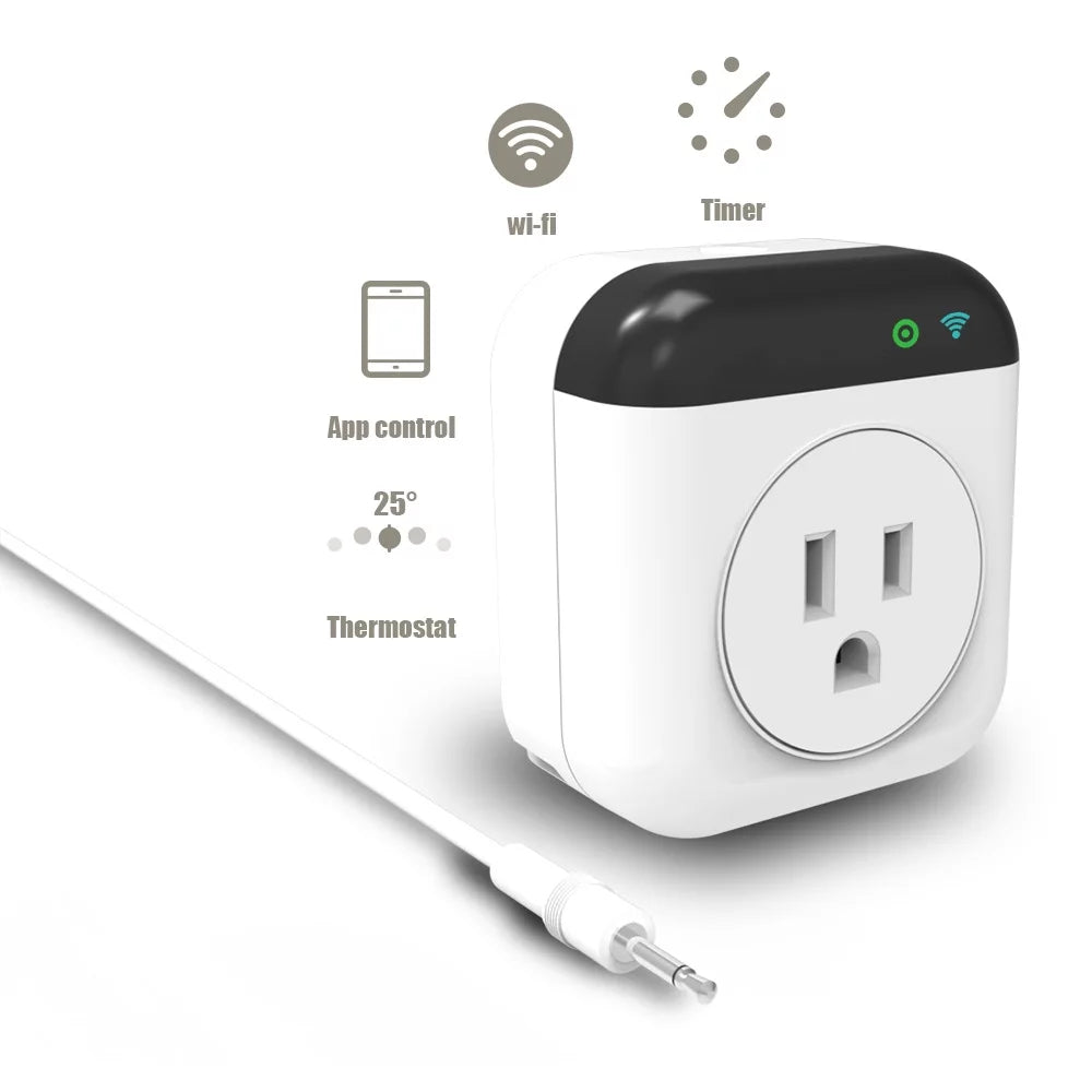 Programmable Smart Wifi Thermostat Plug Outlet 10A Plug-in Socket L271