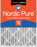 20x20x4 Pleated Air Filters MERV 15 Carbon 1 Pack L6258