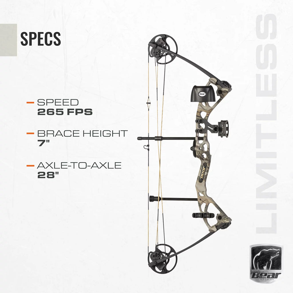 Dual Cam Compound Bow with Quiver, Sight and Rest I4647