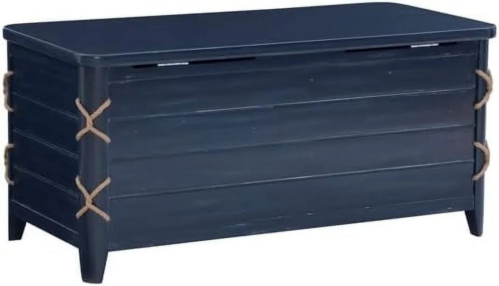 Blue Wood Storage Chest C1278