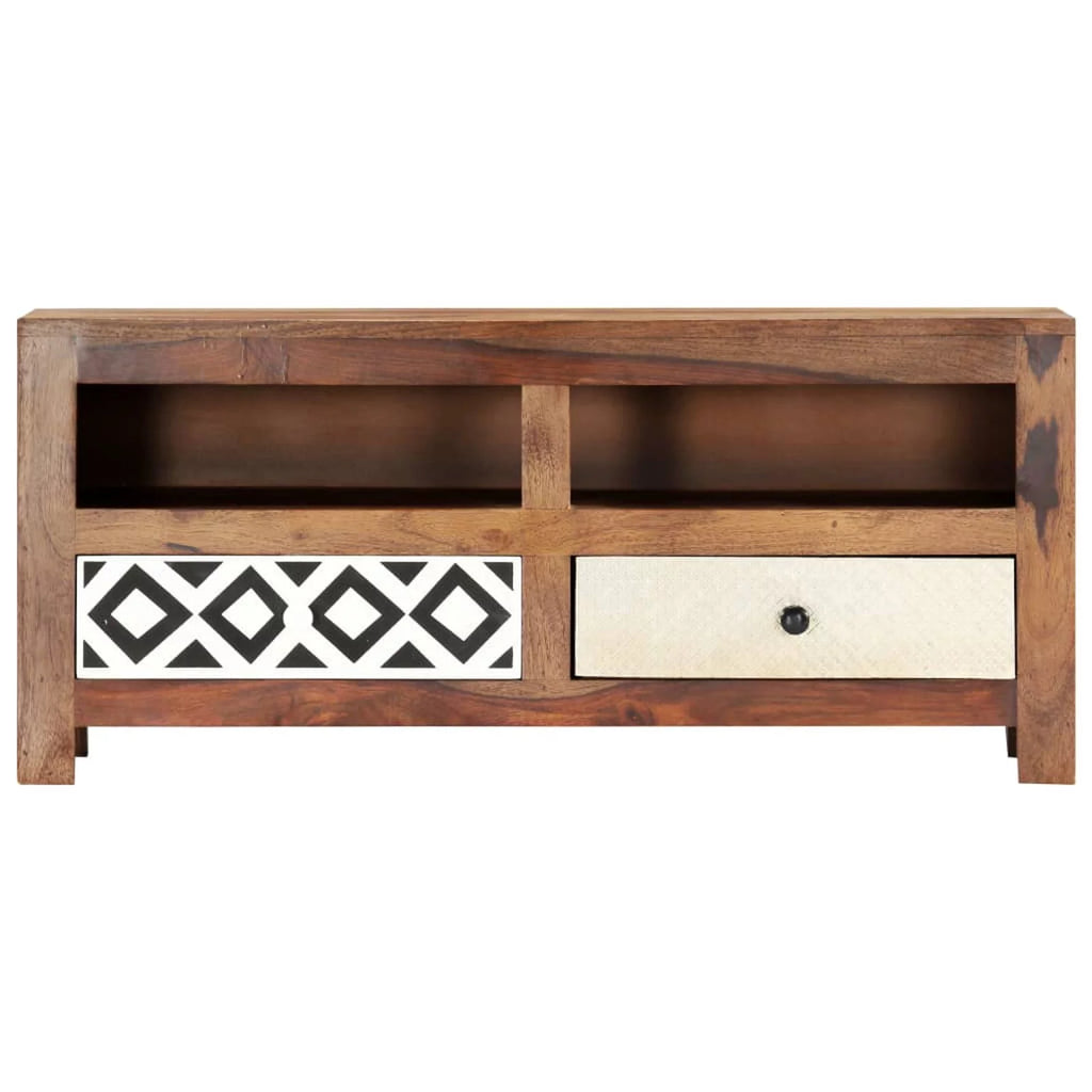 Sheesham Wood TV Cabinet with 2 Drawers B285894