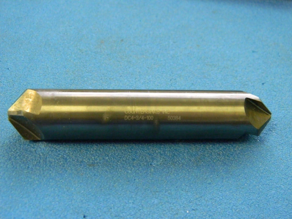 3/4x22 Diameter x 100° Double End 4 Flute Bright Carbide Countersink N57003