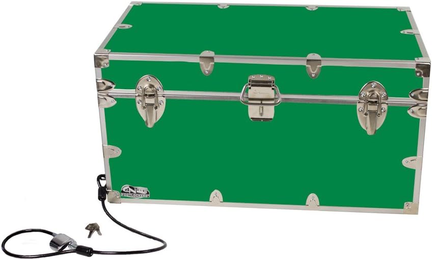 Large Storage Chest with Anchoring Cable Lock - 32 x 18 x 16.5 Inches Y2499