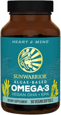 Vegan Omega 3 DHA & EPA Algal Oil Supplement 60 Count P602