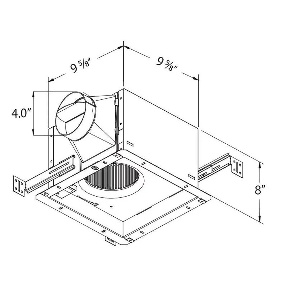 110 CFM Exhaust Bath Fan with Humidity Sensor I397