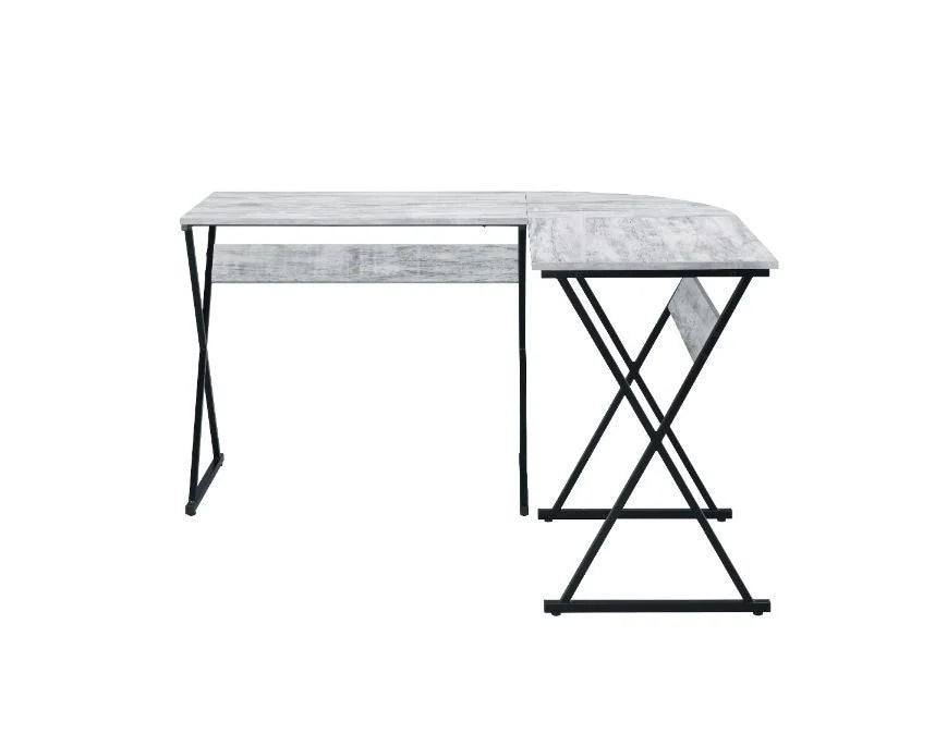 Antique White Black Writing Desk R6583