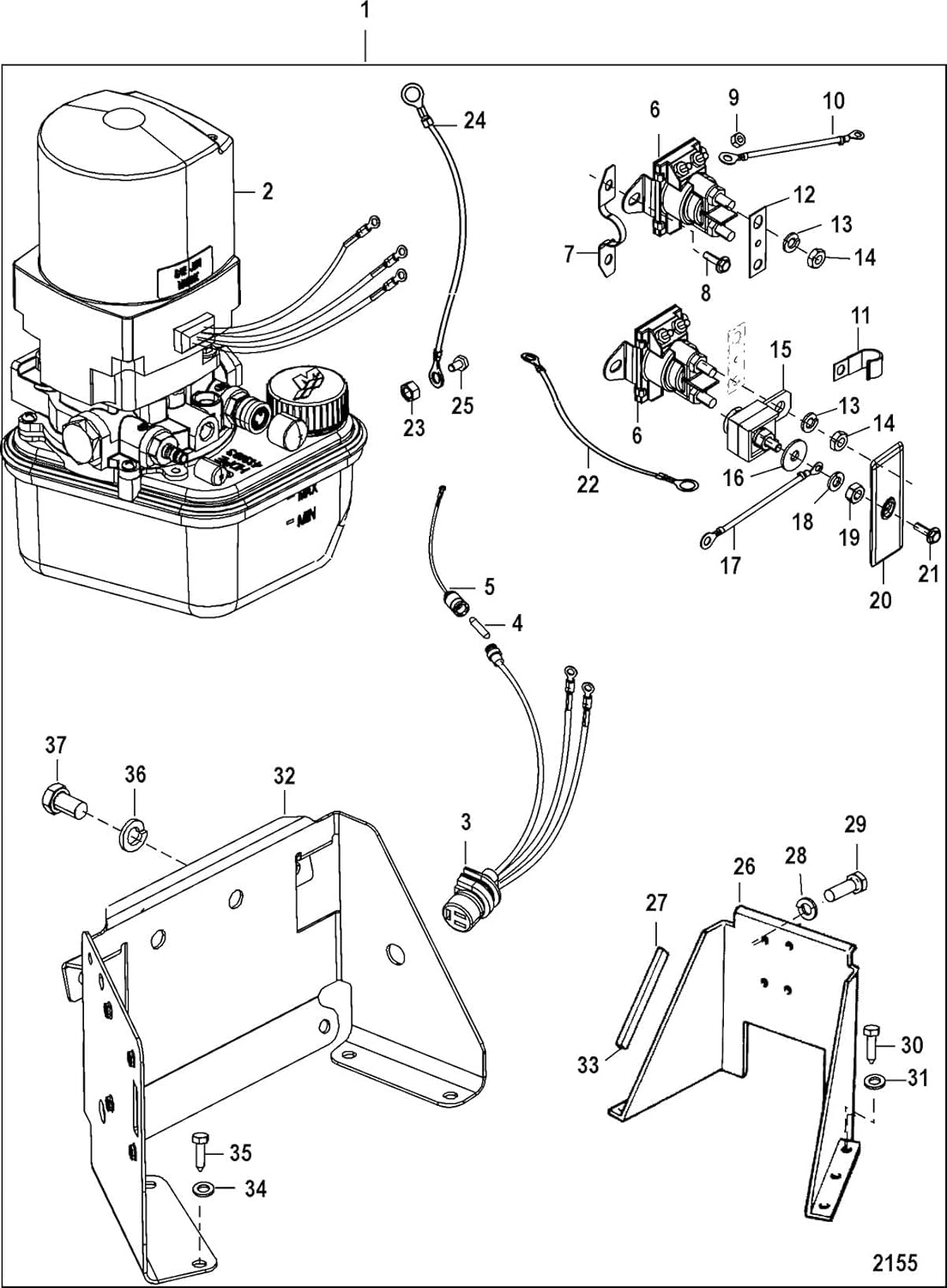 Stainless Steel Floor Mount Trim Pump Bracket, Pack of 2 F708